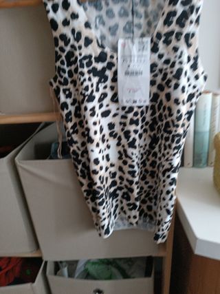 Camiseta Zara Animal Print Talla XS