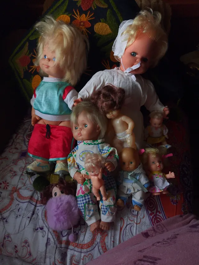 Set di bambole antiche 9