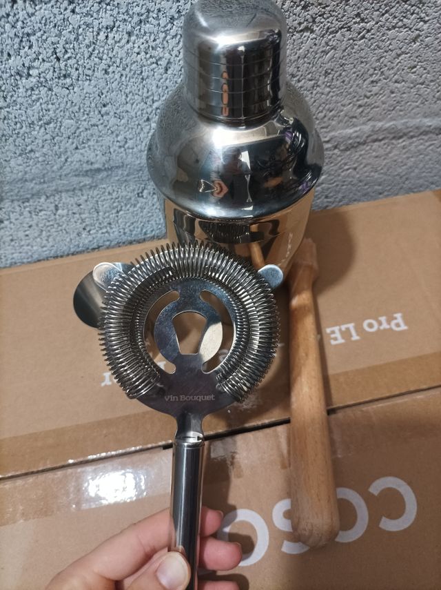 Set Coctelería Acero Inoxidable