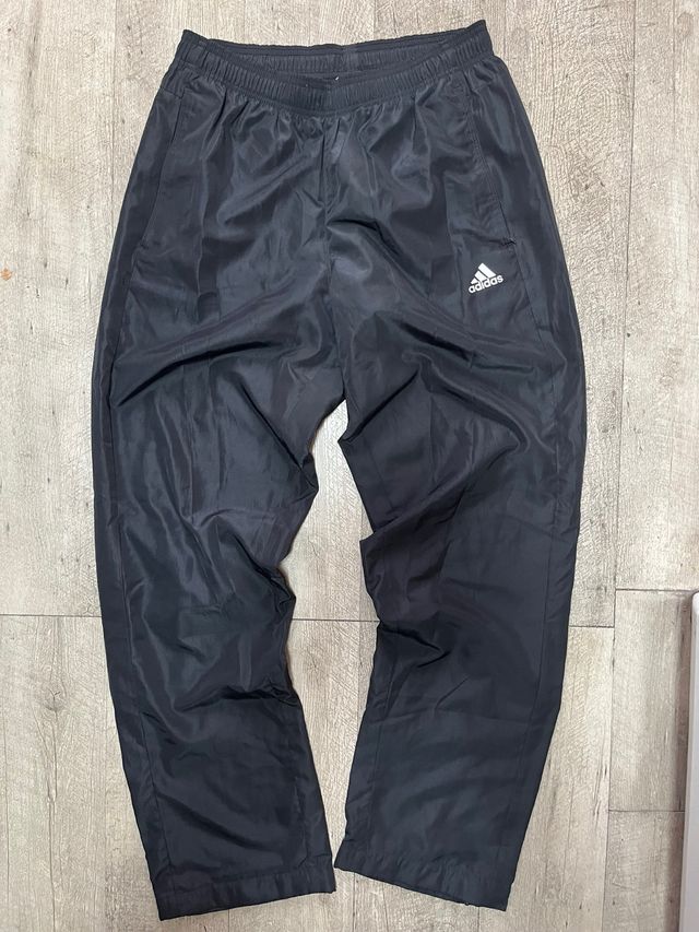 Pantalones Adidas Negros Baggy Vintage - Talla M