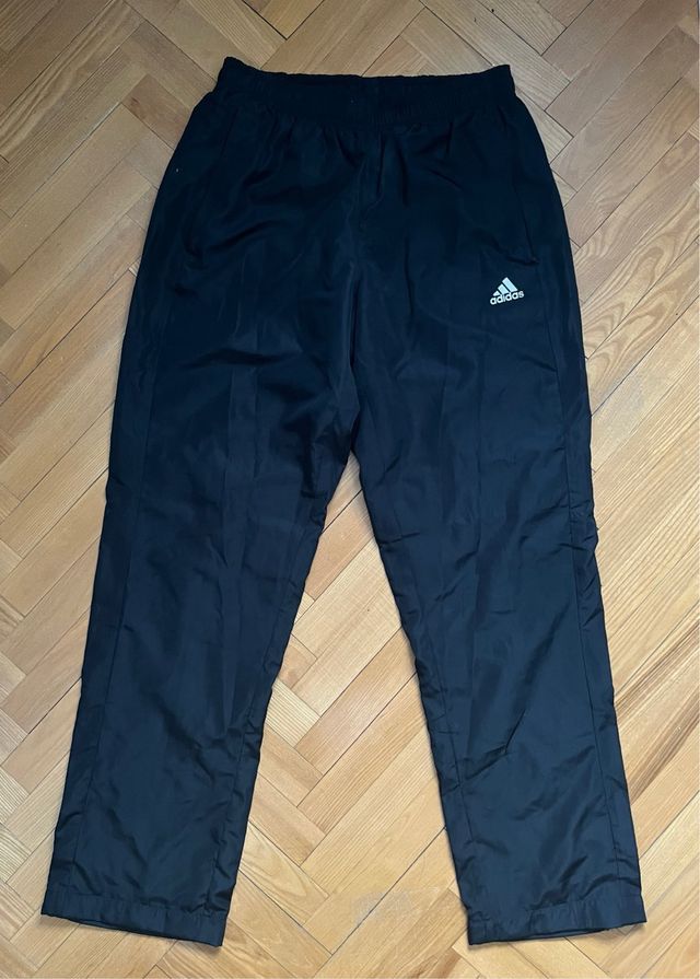 Pantalones Adidas Negros Baggy Vintage - Talla M