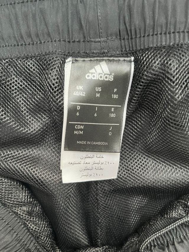 Pantalones Adidas Negros Baggy Vintage - Talla M