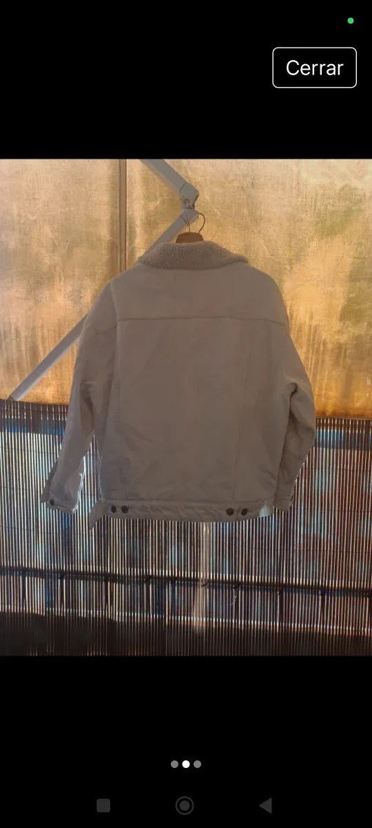 Cazadora borreguito beige