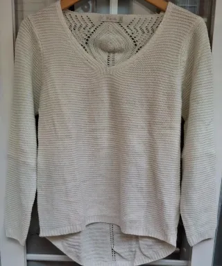 Jersey mujer morado y blanco