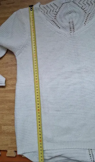 Jersey mujer morado y blanco