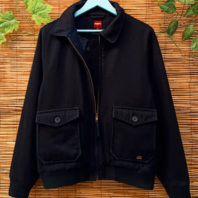 Chaqueta Lana Merc London Azul Marino Talla L