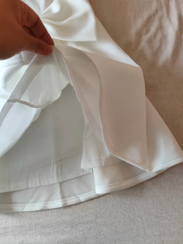 Vestido blanco con lazo