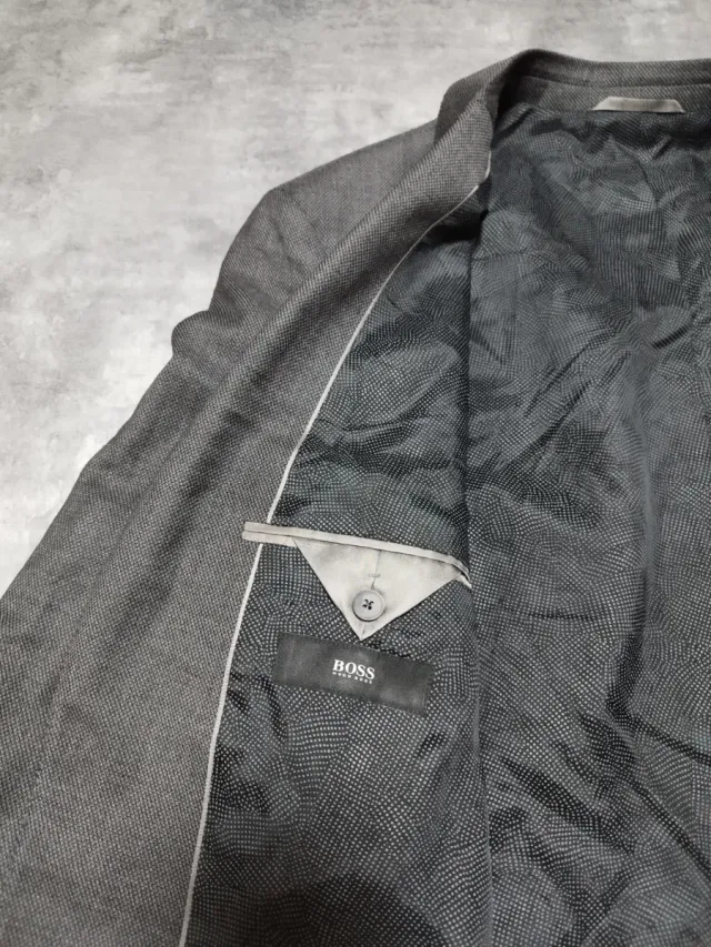 Americana Hugo Boss Gris Corte Clásico