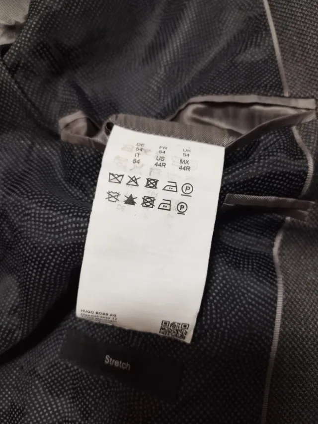 Americana Hugo Boss Gris Corte Clásico