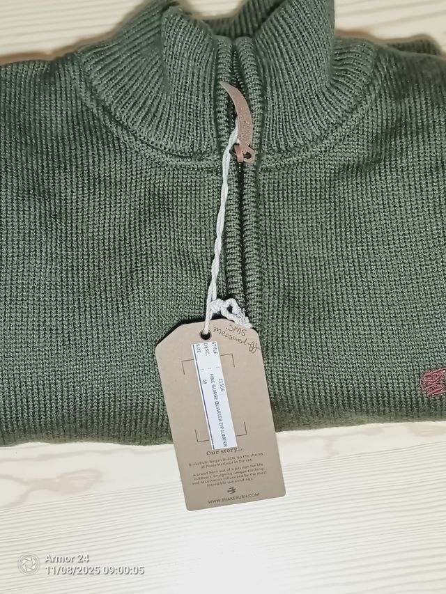 Jersey Brakeburn Verde Original Cremallera