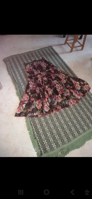 Gonna lunga floreale multistrato