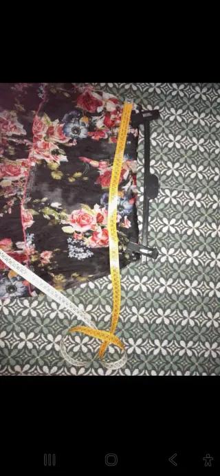 Gonna lunga floreale multistrato