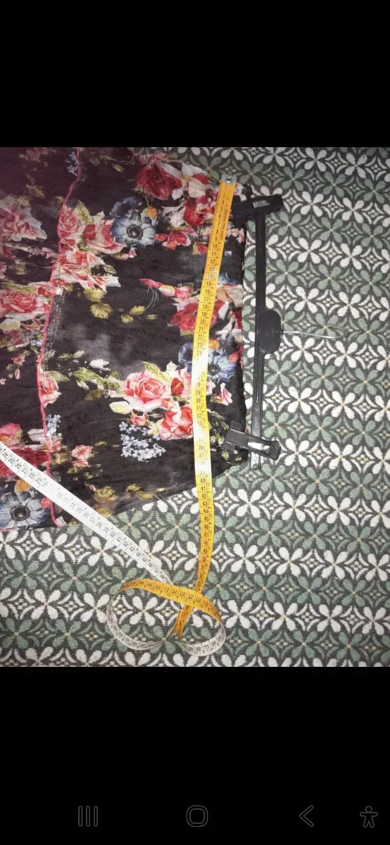 Gonna lunga floreale multistrato