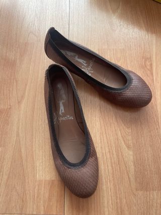 Zapatos Hispanitas piel serpiente (tacón bajo)