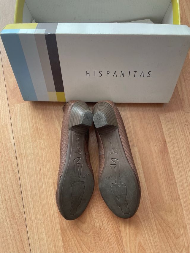 Zapatos Hispanitas piel serpiente (tacón bajo)