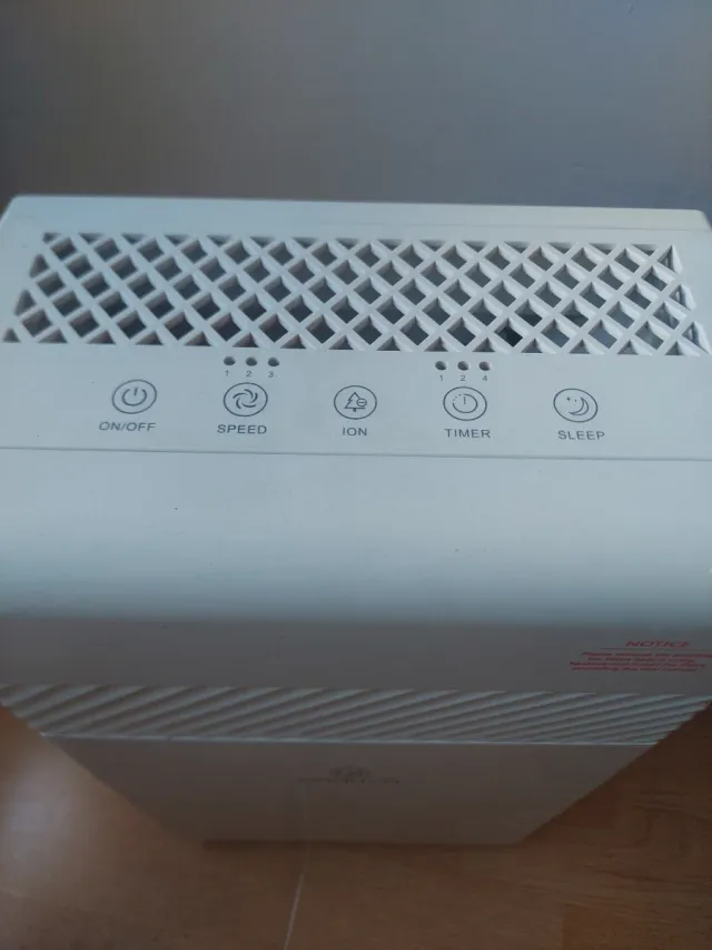 Purificador de aire e ionizador con filtro HEPA