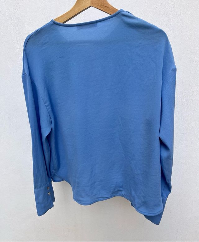 Blusa Mango Azul Talla M