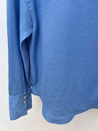 Blusa Mango Azul Talla M