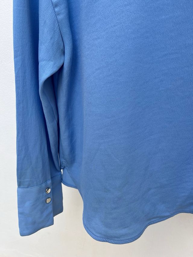 Blusa Mango Azul Talla M