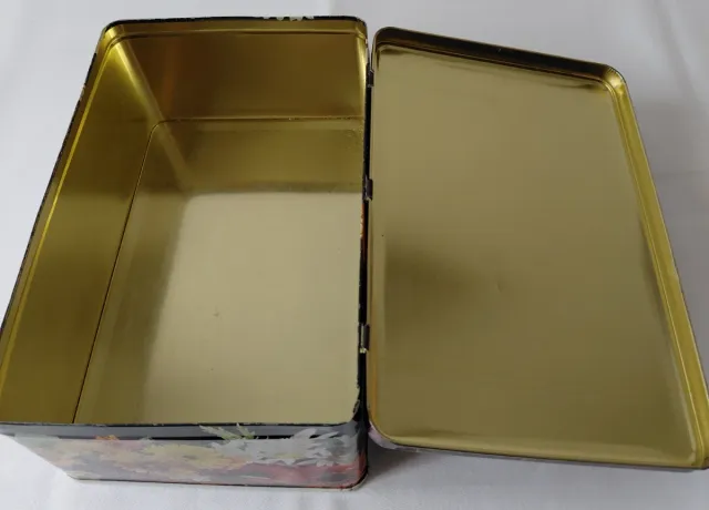 Caja Metálica Cola Cao Vintage Flores