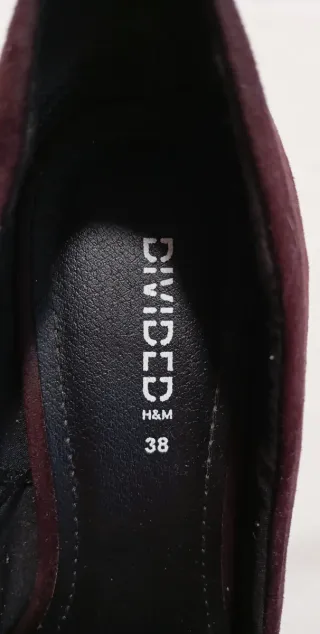 Zapatos tacón plataforma burdeos talla 38