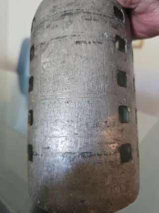 Sifón de hierro antiguo 1856