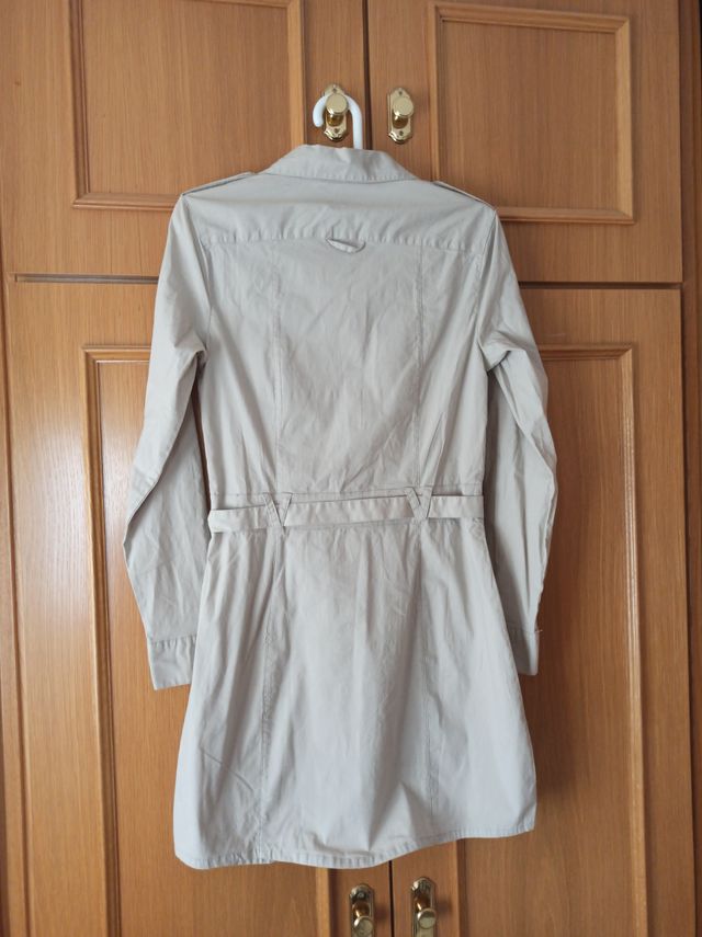 Vestido beige manga larga