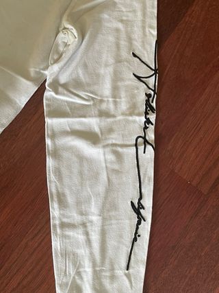 Camiseta Hollister manga larga blanca