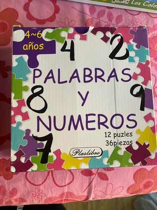 Puzzle Palabras y Números Plastilibro 4-6 años