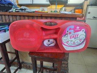 Juego bádminton con red , soporte y 4 raquetas