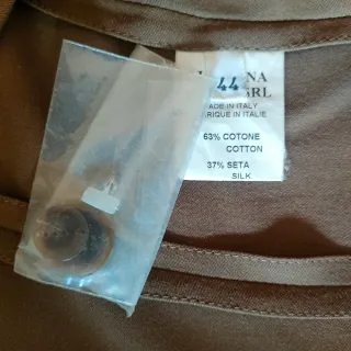 Spolverino vintage Luciana Zuffi colore marrone