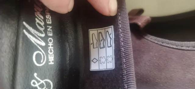 Zapatos cuña ante marrón talla 38