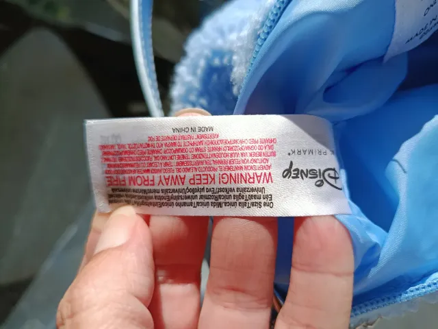 Bolso peludo azul Stitch Disney cadenas+monedero