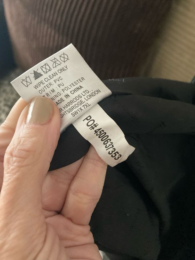 Bolso Harrods Charol Negro