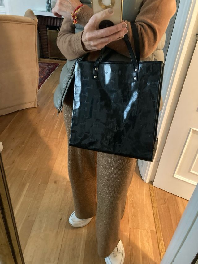 Bolso Harrods Charol Negro