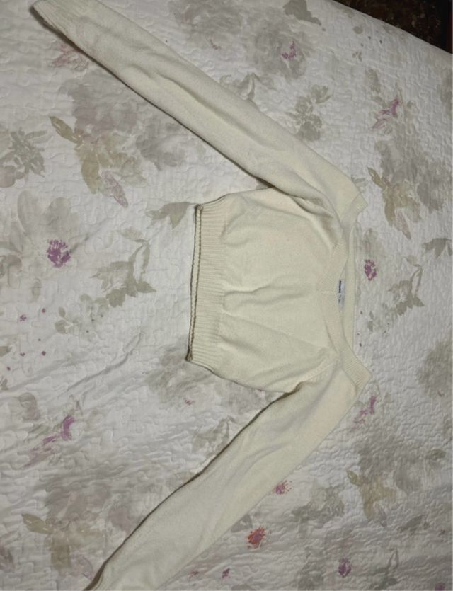 Jersey blanco manga larga