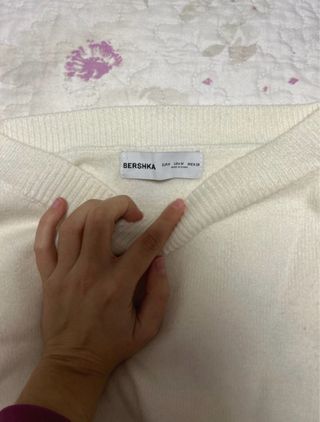 Jersey blanco manga larga