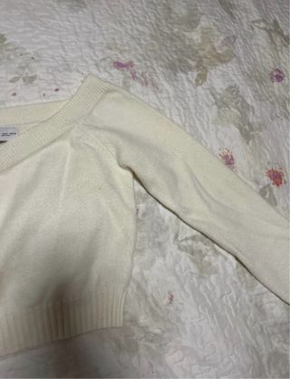 Jersey blanco manga larga