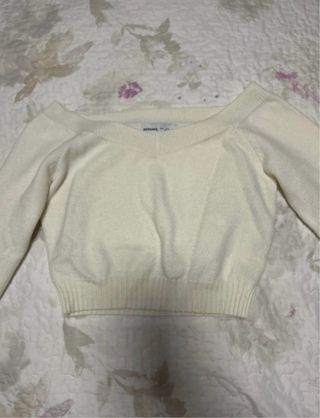 Jersey blanco manga larga