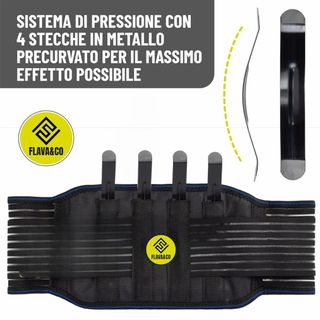 ✨ - FLAVA&CO Faja lumbar, soporte de espalda ajust