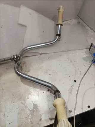 Manillar Bicicleta Cromado con Puños