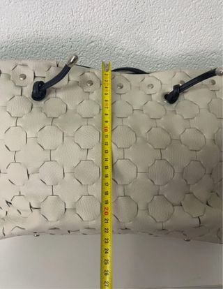 Borsa vera pelle bianca