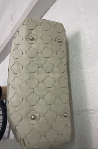 Borsa vera pelle bianca