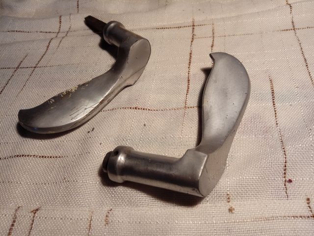 Tiradores Pomos Puerta Antiguos Metal Plateado