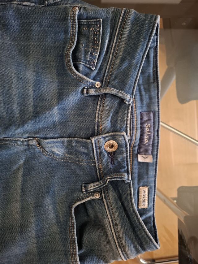 Pantalón vaquero mujer Salsa azul