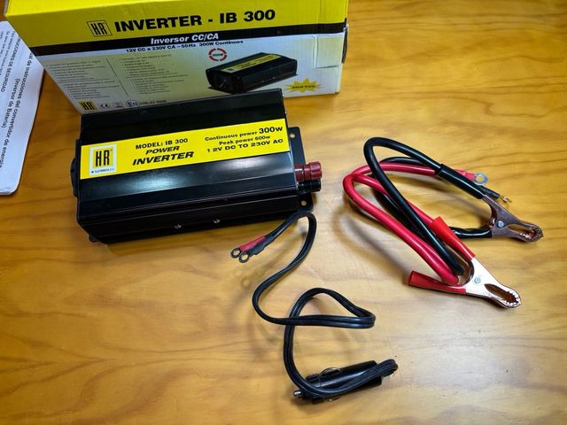 Inversor HR IB 300W 12V DC a 230V AC