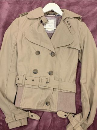 Gabardina Bershka Beige Talla S