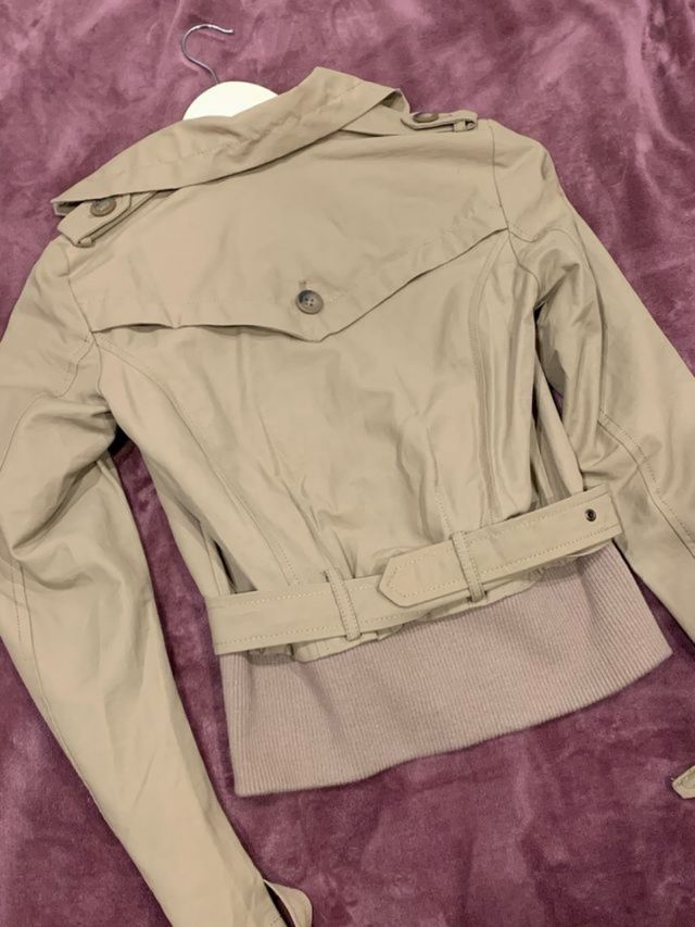 Gabardina Bershka Beige Talla S