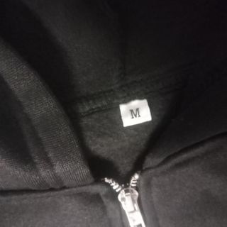 Sudadera con cremallera negra hombre