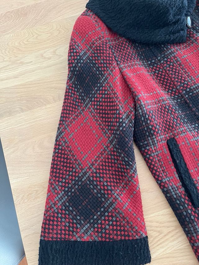 Abrigo de señora a cuadros